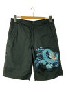 【中古】MAHARISHI◆Water Dragon Original/ショートパンツ/S/コットン/BLK【メンズウェア】