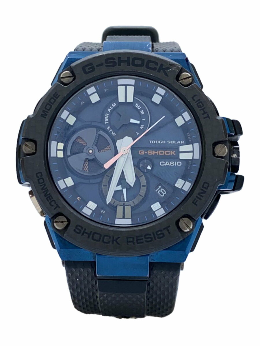 【中古】CASIO◆ソーラー腕時計・G-SHOCK/デジアナ/BLK【服飾雑貨他】