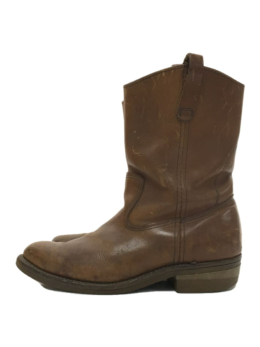 【中古】RED WING◆ペコスブーツ/--/BRW【シューズ】