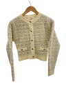 【中古】Her lip to◆Mercer Tweed Cardigan/M/アクリル/CRM/1224206106【レディースウェア】