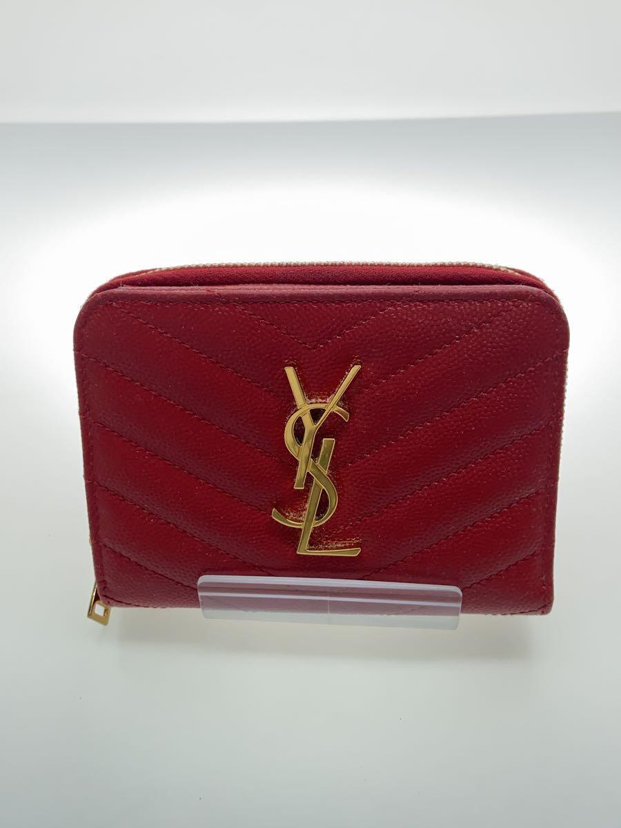 【中古】YVES SAINT LAURENT◆2つ折り財