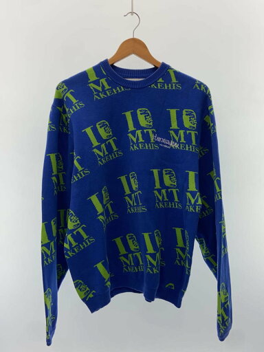 【中古】HANGOVERZ CLOTHEZ×HYBRYDS/セーター(厚手)/M/コットン/BLU【メンズウェア】 【中古】HANGOVERZ CLOTHEZ×HYBRYDS/セーター(厚手)/M/コットン/BLU【メンズウェア】