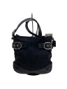 【中古】COACH◆ダッフル_シグネチャー_ブラック/キャンバス/BLK/総柄【バッグ】