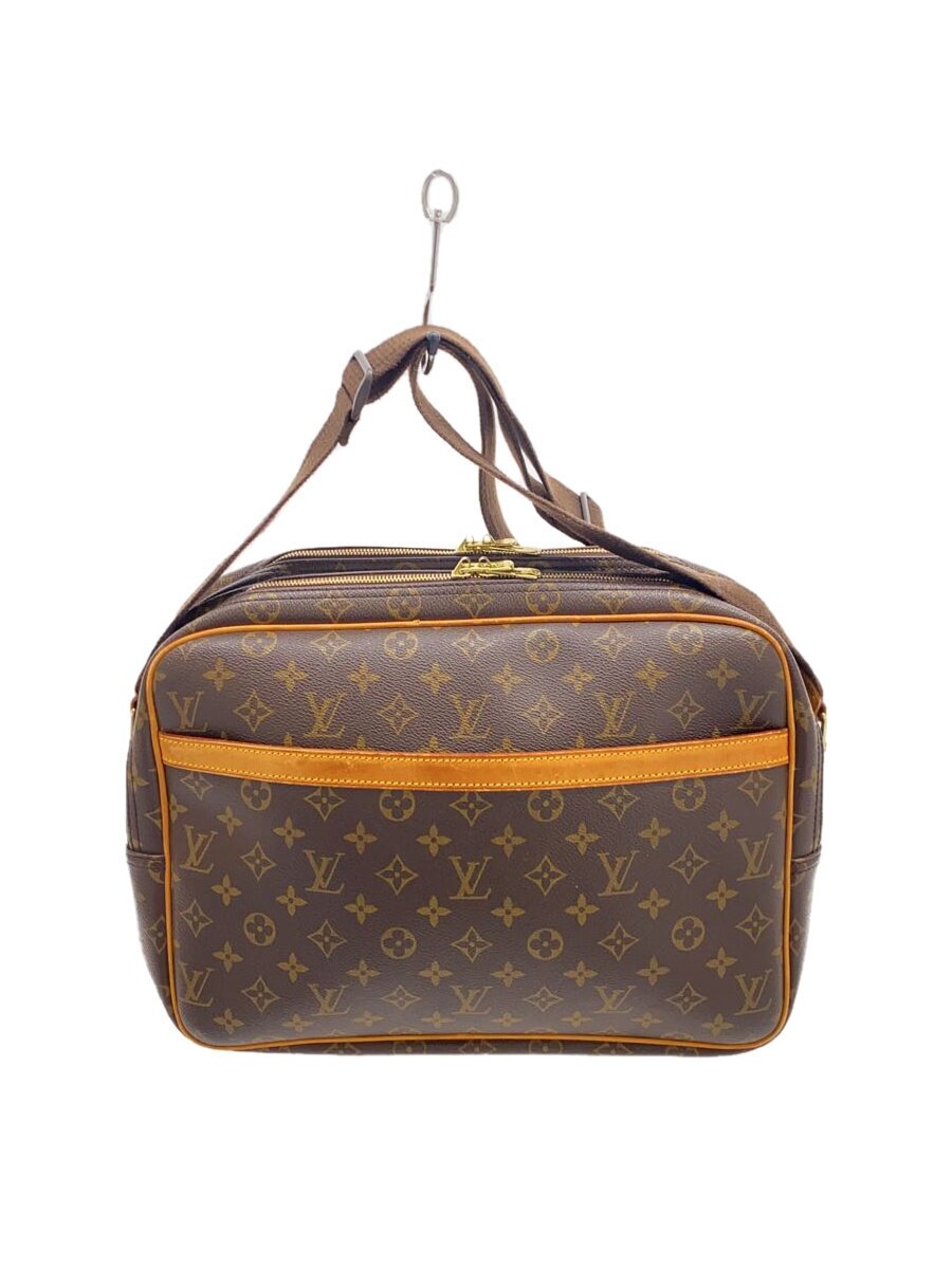 【中古】LOUIS VUITTON◆リポーターGM_モノグラム・キャンバス_BRW/PVC/BRW【バッグ】