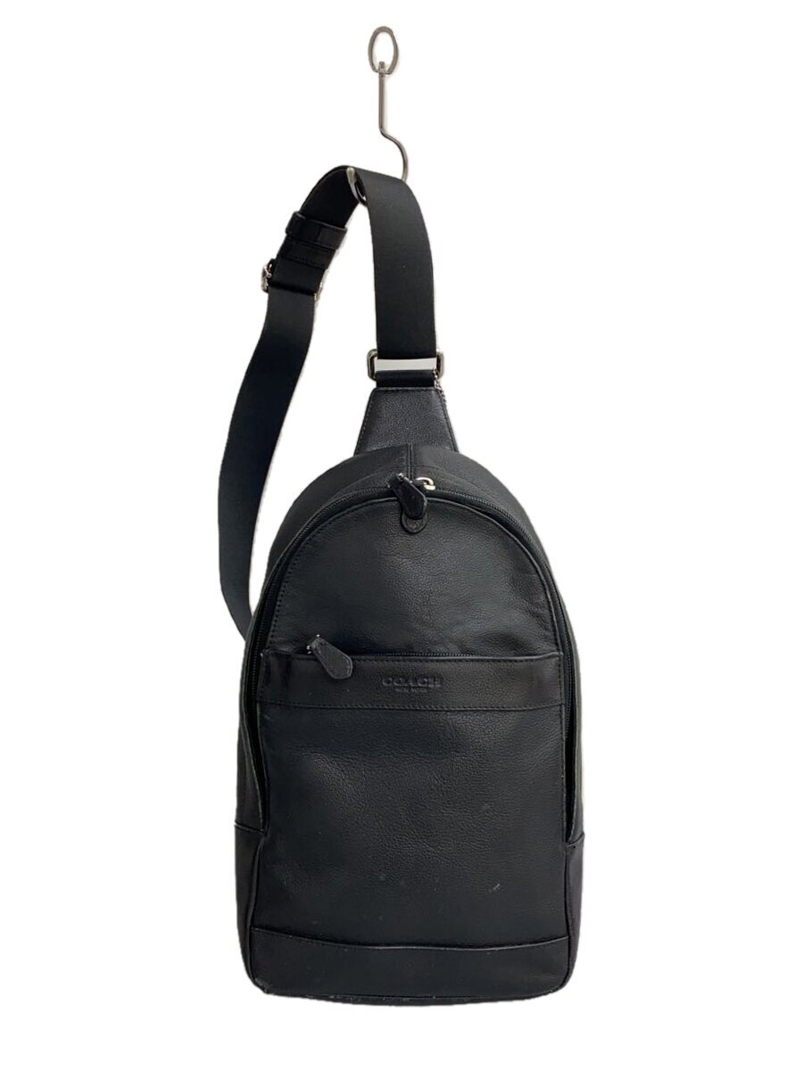 COACH - 【中古】COACH◆ショルダーバッグ/レザー/BLK/F1744-F54770//【バッグ】