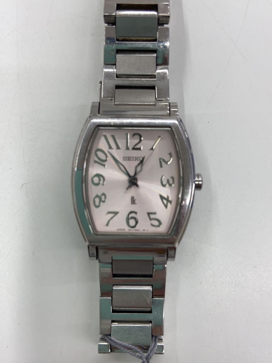 【中古】SEIKO◆クォーツ腕時計/アナログ/ステンレス/PNK/SLV/1N01//【服飾雑貨他】