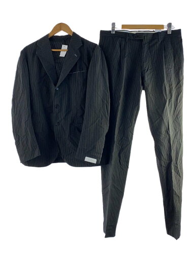 【中古】De Petrillo◆スーツ/--/--/BLK/ストライプ【メンズウェア】 【中古】De Petrillo◆スーツ/--/--/BLK/ストライプ【メンズウェア】