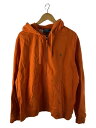 【中古】POLO RALPH LAUREN◆90s/スモールポニー/ジップパーカー/L/コットン/ORN【メンズウェア】