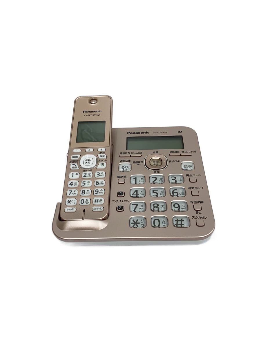 【中古】Panasonic◆電話機 RU・RU・RU VE-GZ51DL-N [ピンクゴールド]【家電・ビジュアル・オーディオ】