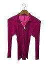 【中古】PLEATS PLEASE ISSEY MIYAKE◆プリーツ/長袖ブラウス/4/ポリエステル/ピンク/PP74-JK624【レディースウェア】(4)