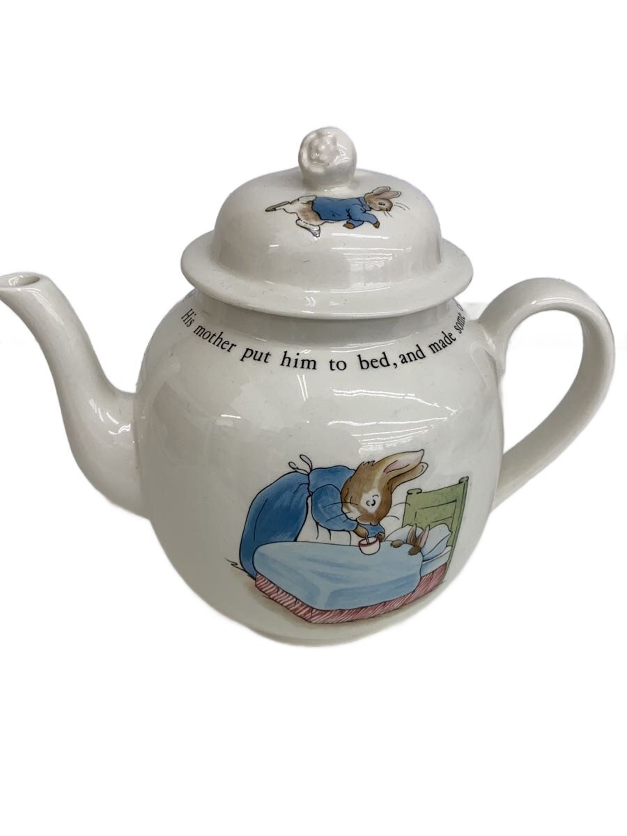 【中古】WEDGWOOD◆洋食器その他/WHT/ティーポット/ピーターラビット//【キッチン用品】