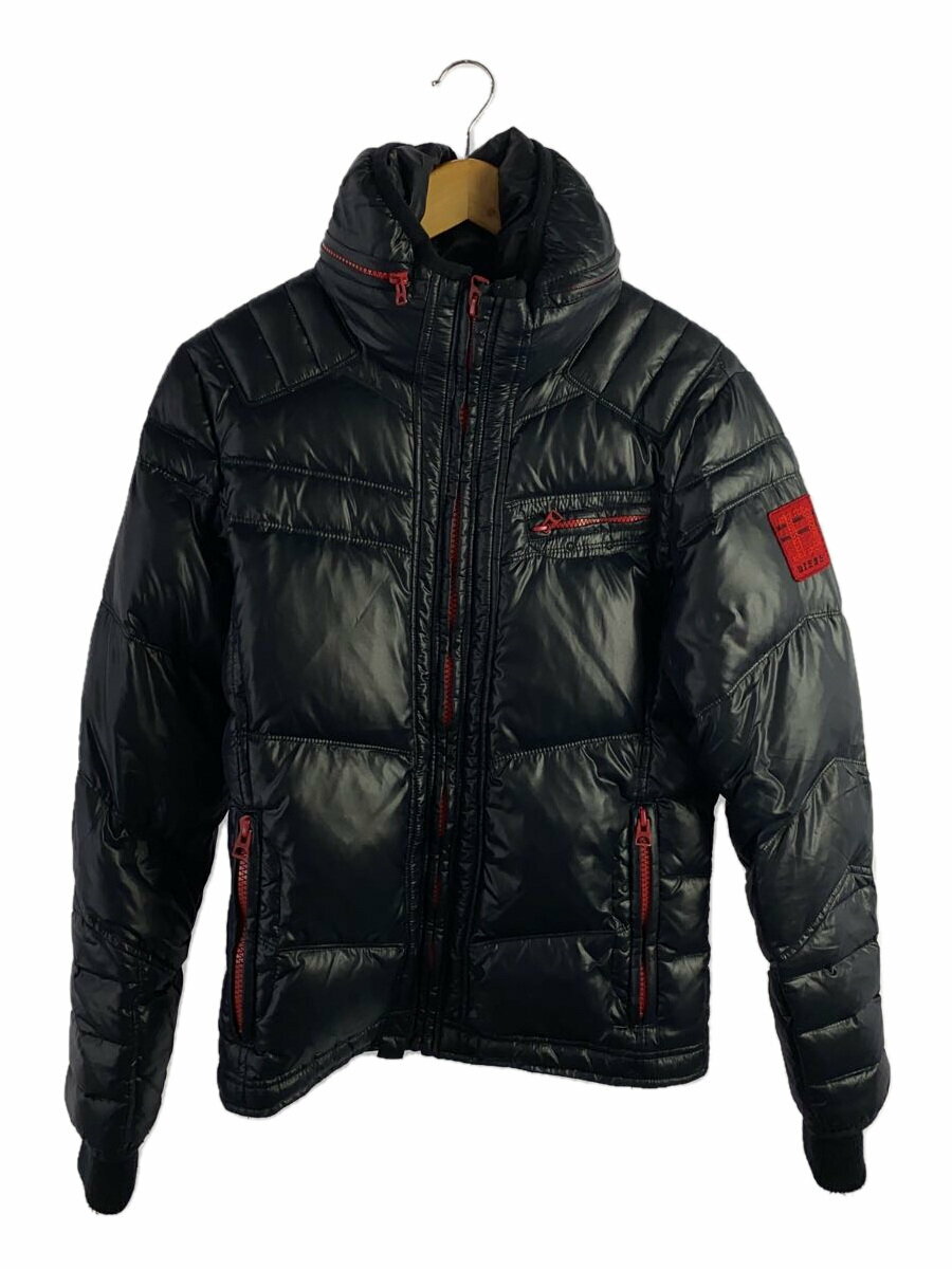 【中古】DIESEL◆ダウンジャケット/S/ナイロン/BLK【メンズウェア】