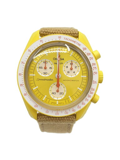 【中古】OMEGA◆MISSION TO THE SUN/クォーツ腕時計/アナログ/キャンバス/YLW/CML/S033J100【服飾雑貨他】 【中古】OMEGA◆MISSION TO THE SUN/クォーツ腕時計/アナログ/キャンバス/YLW/CML/S033J100【服飾雑貨他】