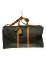 【中古】LOUIS VUITTON◆キーポル・バンドリエール55_モノグラム・キャンバス_BRW/PVC/BRW【バッグ】