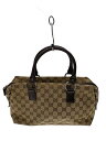 【中古】GUCCI◆ボストンバッグ_GGキャンバス/キャンバス/BRW【バッグ】