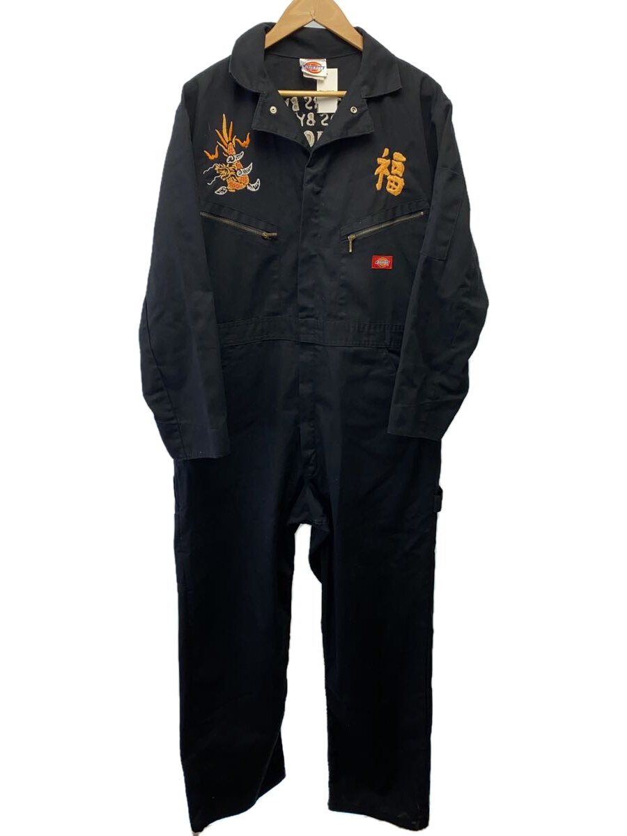 【中古】DICKIES◆オールインワン/--/コットン/BLK【メンズウェア】