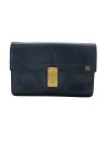 【中古】dunhill◆ブリーフケース/レザー/BLK/無地【バッグ】