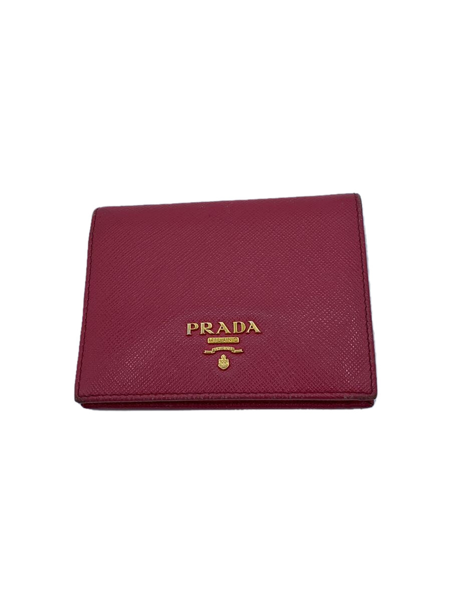 【中古】PRADA◆2つ折り財布/--/PNK/レディース【服飾雑貨他】