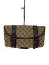 【中古】GUCCI◆ウエストバッグ_GGキャンバス_キャンバス_ベージュ/キャンバス/BEG/総柄【バッグ】