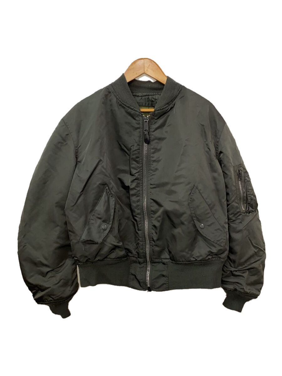 【中古】ALPHA INDUSTRIES◆フライトジャケット/XL/ナイロン/KHK/無地/0615-00-573-37901//【メンズウェア】