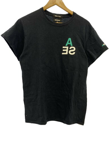 【中古】WIND AND SEA◆Tシャツ/M/コットン/BLK/AT20-070【メンズウェア】 【中古】WIND AND SEA◆Tシャツ/M/コットン/BLK/AT20-070【メンズウェア】
