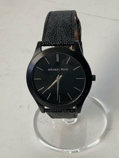 【中古】MICHAEL KORS◆腕時計/アナログ/BLK/SLIM RUNWAY/小傷有/MK-8908【服飾雑貨他】 【中古】MICHAEL KORS◆腕時計/アナログ/BLK/SLIM RUNWAY/小傷有/MK-8908【服飾雑貨他】