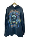【中古】DSQUARED2◆D2 Rock Hoodie/パーカー/L/コットン/BLK/S74GU0528【メンズウェア】