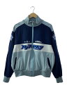 【中古】9090/トラックジャケット/ジャージ/XL/レーヨン/NVY【メンズウェア】