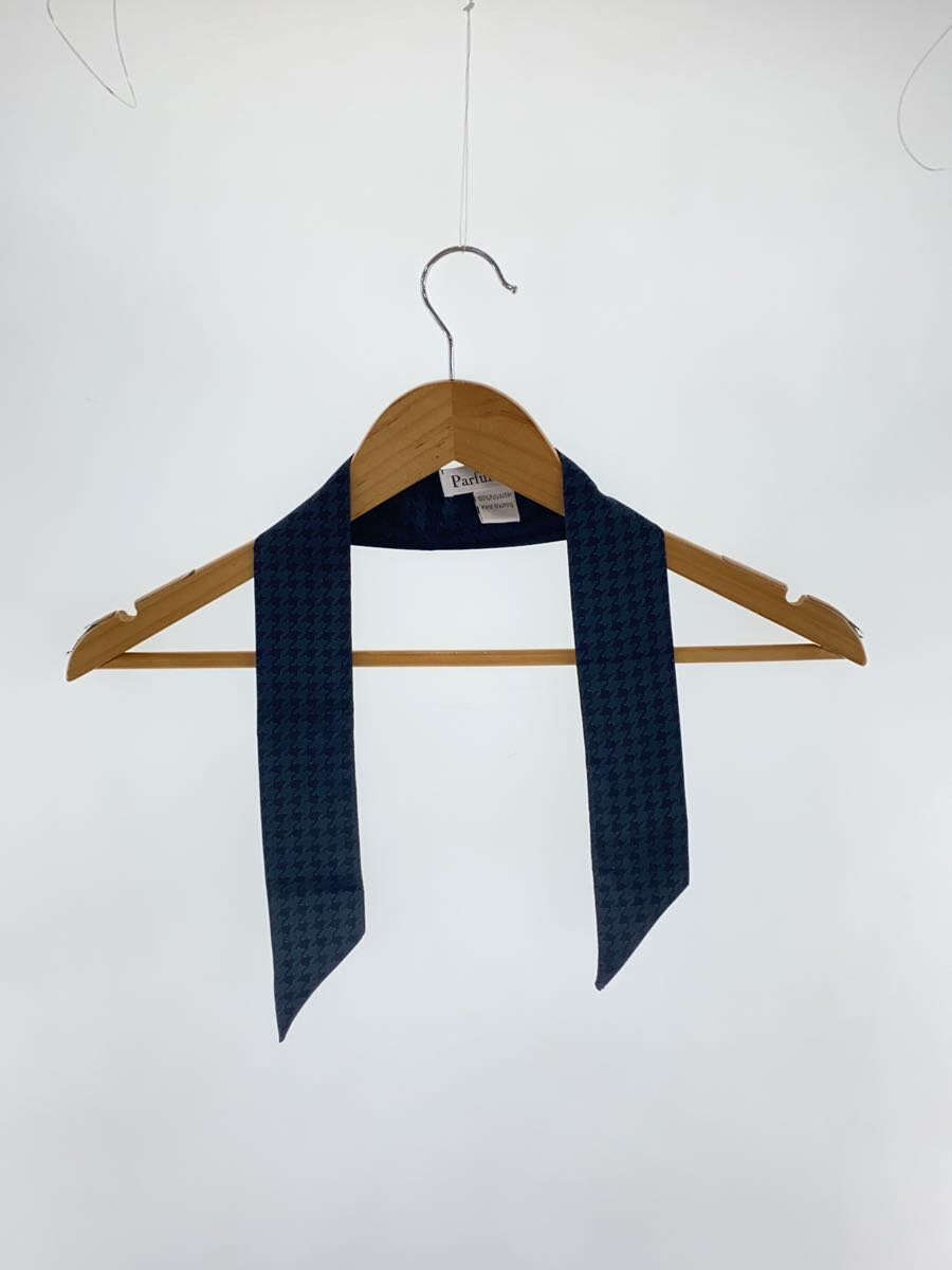 【中古】Christian Dior◆スカーフ/ポリエステル/NVY/千鳥格子/レディース【服飾雑貨他】