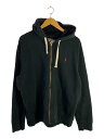 【中古】POLO RALPH LAUREN◆ポニー/ジップパーカー/XL/コットン/ブラック【メンズウェア】(4)