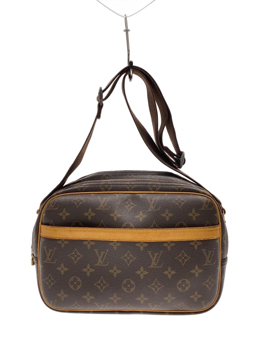 【中古】LOUIS VUITTON◆リポーターPM_モノグラム・キャンバス/PVC/BRW【バッグ】