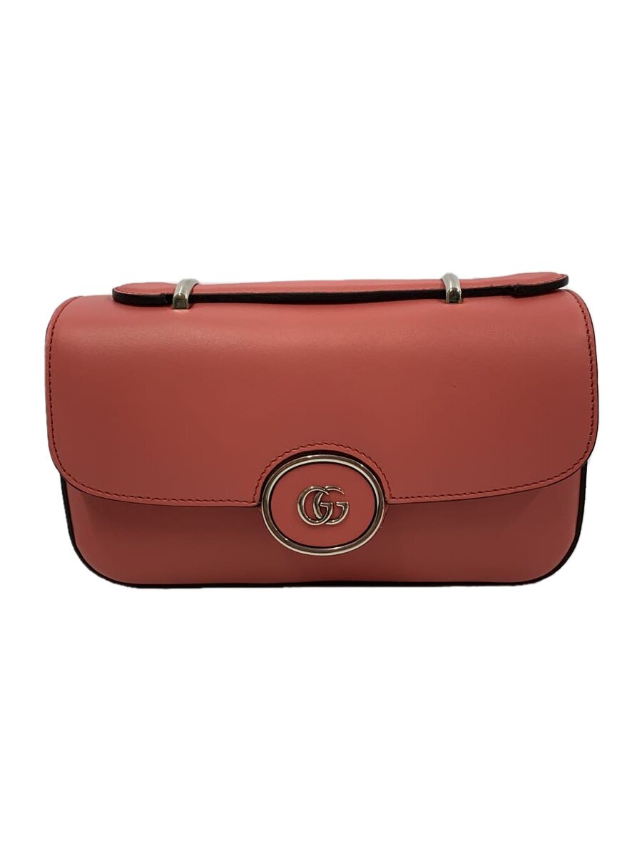 GUCCI - 【中古】GUCCI◆未使用品/2way/ミニショルダーバッグ/レザー/PNK/739722//【バッグ】