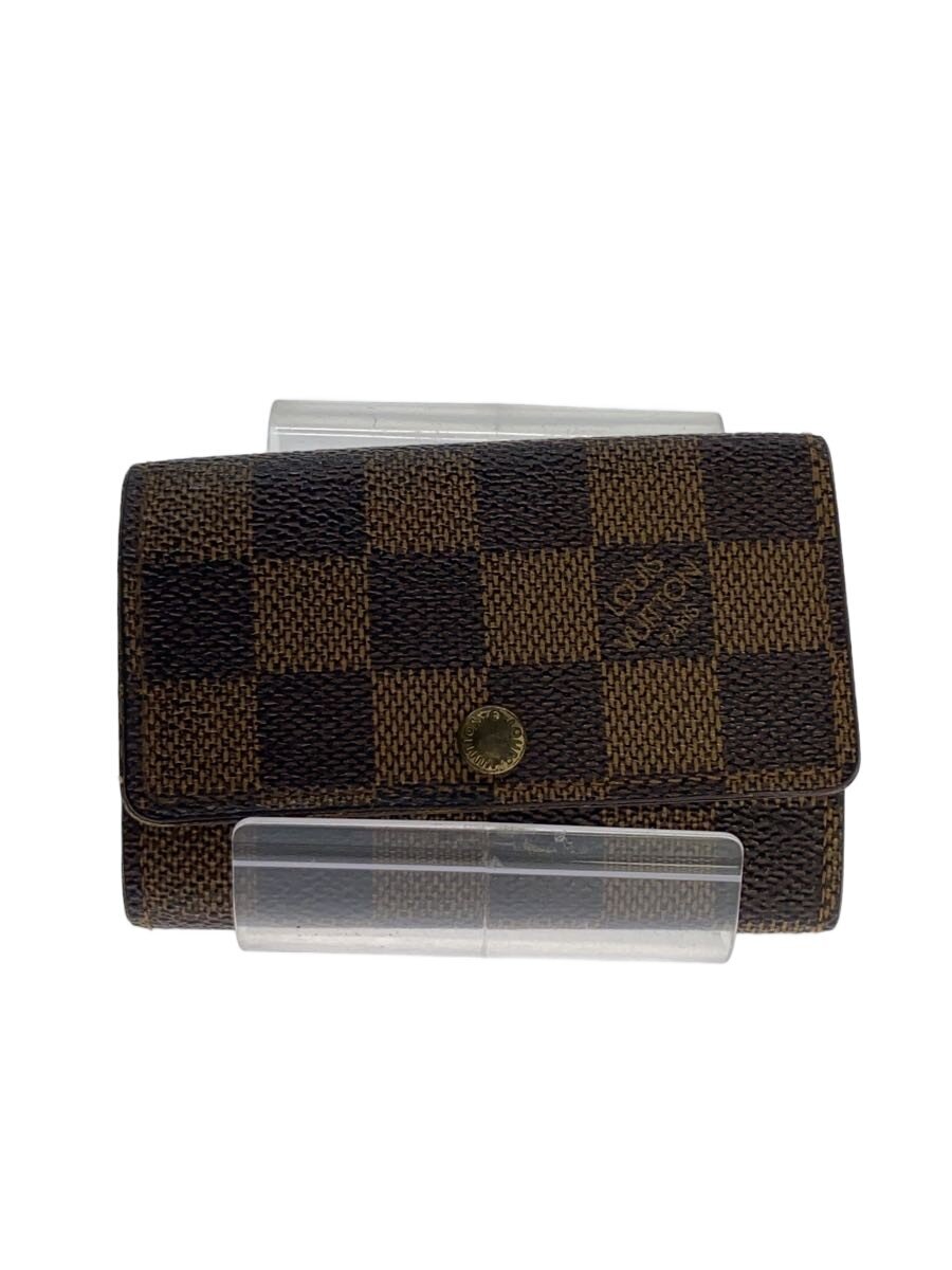【中古】LOUIS VUITTON◆ミュルティクレ6_ダミエ・エベヌ/PVC/BRW/レディース//【服飾雑貨他】