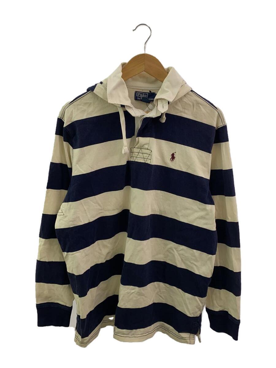 【中古】POLO RALPH LAUREN◆パーカー/L/コットン/ボーダー//【メンズウェア】