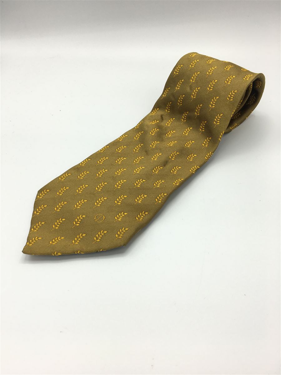 【中古】dunhill◆ネクタイ/シルク/YLW