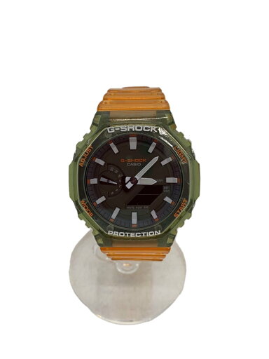 【中古】CASIO◆クォーツ腕時計_G-SHOCK/デジアナ/--/KHK/ORN【服飾雑貨他】 【中古】CASIO◆クォーツ腕時計_G-SHOCK/デジアナ/--/KHK/ORN【服飾雑貨他】