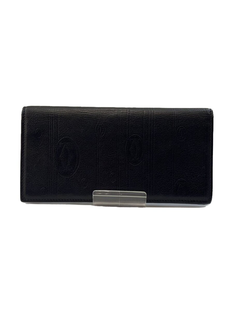 【中古】Cartier◆長財布/--/BLK/総柄/�