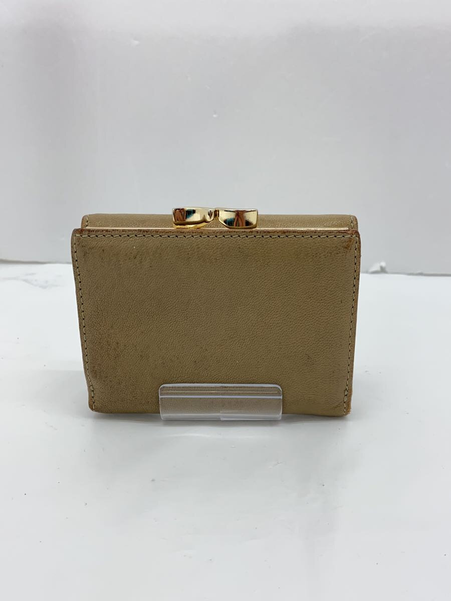 【中古】Vivienne Westwood◆2つ折り財布/レザー/KHK/レディース【服飾雑貨他】