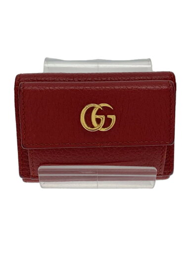 【中古】GUCCI◆3つ折り財布/レザー/RED/レディース/5232770416【服飾雑貨他】 【中古】GUCCI◆3つ折り財布/レザー/RED/レディース/5232770416【服飾雑貨他】