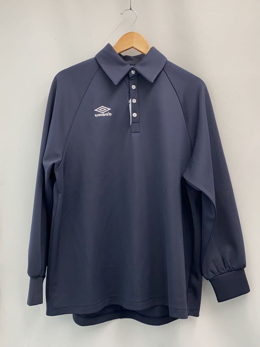 【中古】UMBRO◆ポロシャツ/L/ポリエステル/NVY/MYM-53000-B/BELPER/M TO R【メンズウェア】