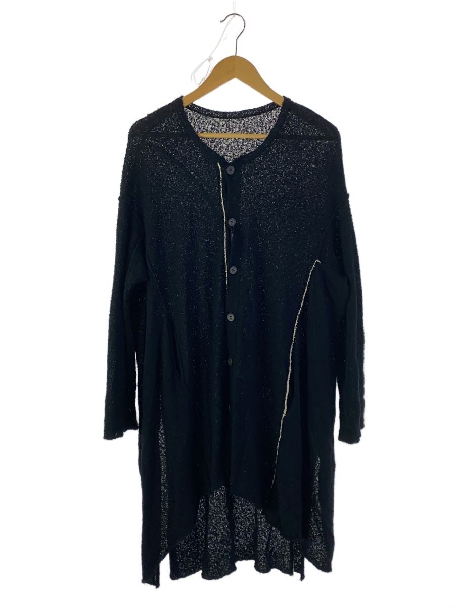 YOHJI YAMAMOTO◆D1/24SS/PLAIN STITCH DRAPE COLOR COMBINATION CARDIG/2/コットン//