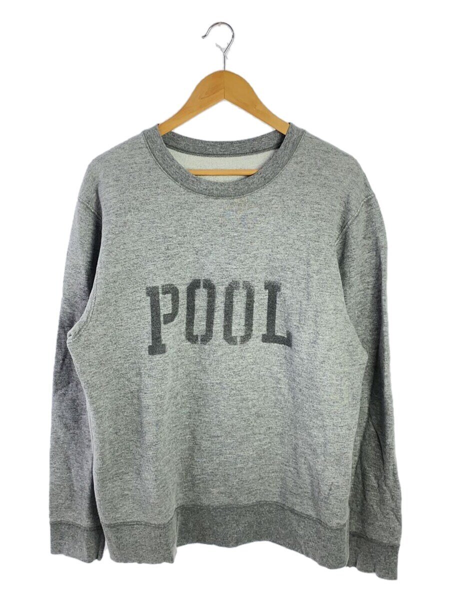 【中古】the POOL aoyama◆スウェット/--/コットン/GRY【メンズウェア】