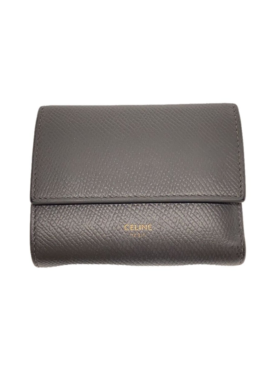 【中古】CELINE◆3つ折り財布/--/BLK/レディース//【服飾雑貨他】