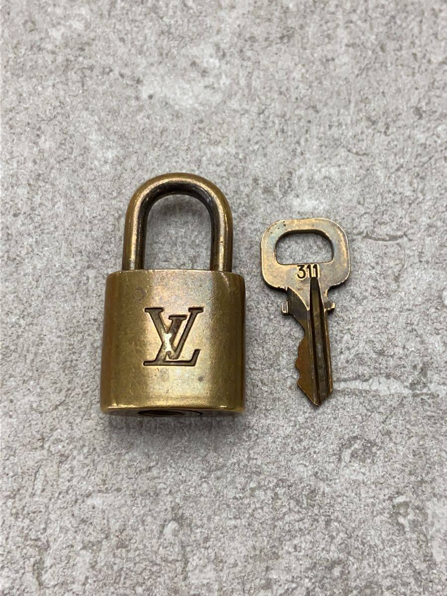 【中古】LOUIS VUITTON◆小物/--/GLD/無地