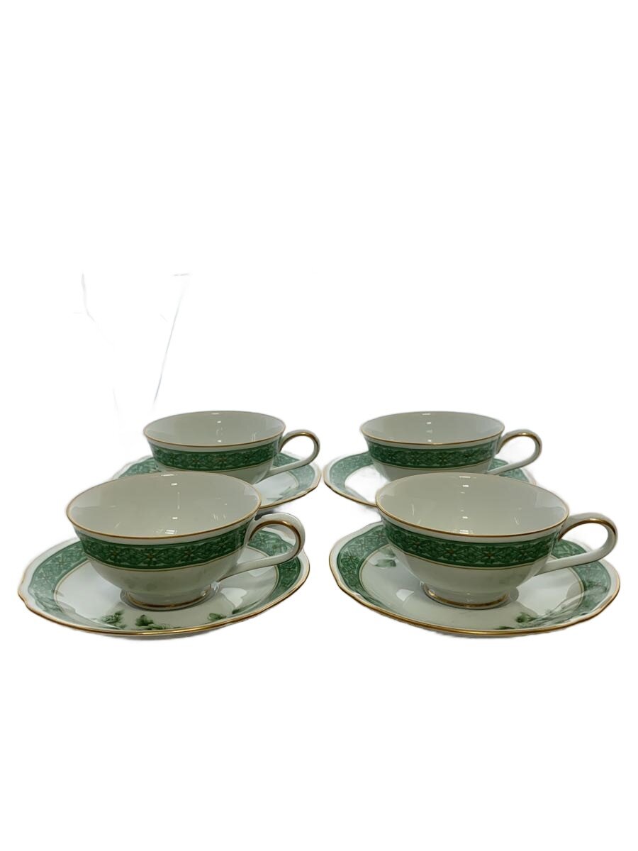 【中古】Noritake◆カップ&ソーサー/4点セット/GRN//【キッチン用品】