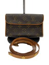 【中古】LOUIS VUITTON◆ポシェット・フロランティーヌ_モノグラム・キャンバス_BRW/PVC/ブラウン/M51855【バッグ】