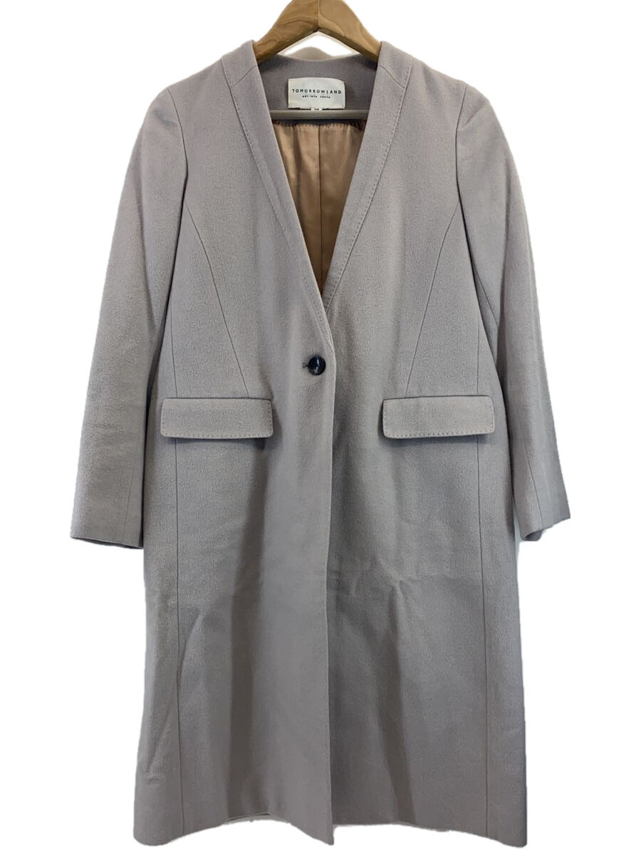 【中古】TOMORROWLAND◆コート/36/ウール/GRY/無地/70-08-54-08705【レディースウェア】