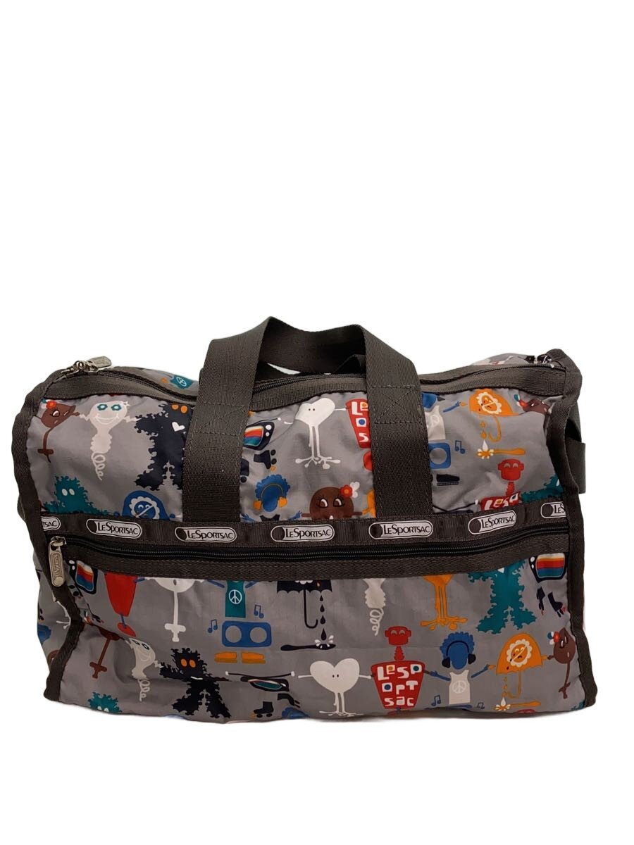 LeSportsac - 【中古】LESPORTSAC◆LESPORTSAC/ボストンバッグ/ポリエステル/GRY/総柄【バッグ】