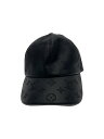 【中古】LOUIS VUITTON◆モノグラムシャドウ/レザーキャップ/--/牛革/BLK/モノグラム/メンズ/M76581【服飾雑貨他】