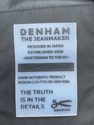 【中古】DENHAM◆マウンテンパーカ/M/ポリエステル/BLK/01230120040//【メンズウェア】